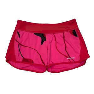 Patagonia Womens Shorts Multi Use Coral Red 4” Lightweight 24700 Sz XS